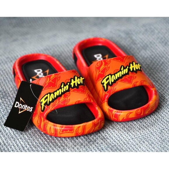 New! Size: 7 Men/8 Women | Doritos Flamin\' Hot Slip On Sandals / Slides main image 4